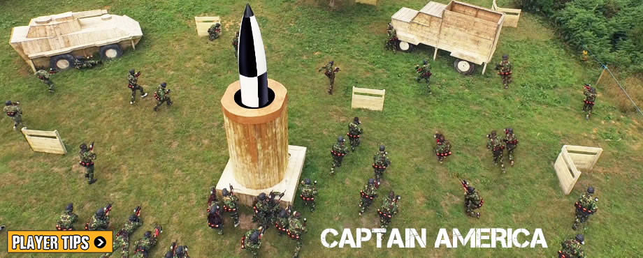 Captain America overhead